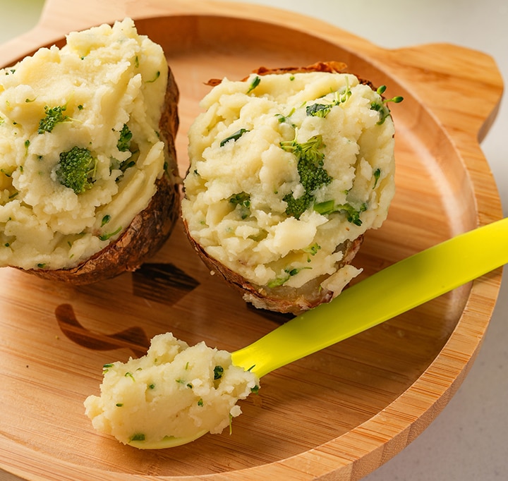 Veg-packed baked potatoes